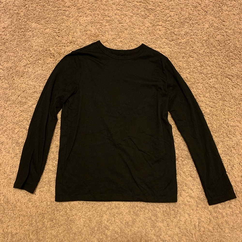 Wonder Nation Boys Black Longsleeve Shirt Size XL(14-16)